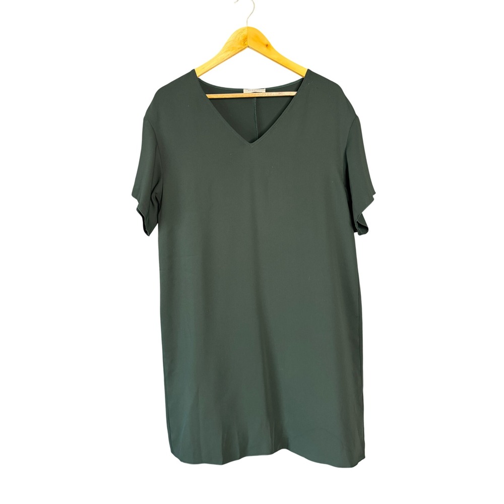 Babaton Aaron‎ Dress Women S Green V Neck Shift Holiday Party Christmas Cocktail